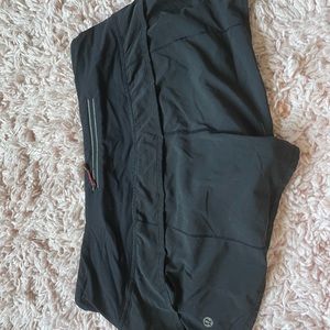 lululemon Run Times Black Shorts